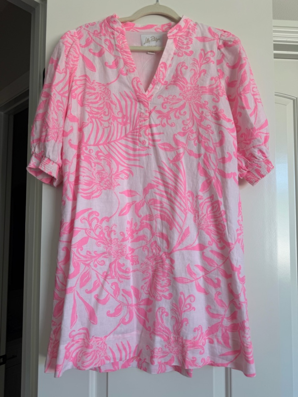 Lilly Pulitzer Pink Paisley V-Neck Tunic